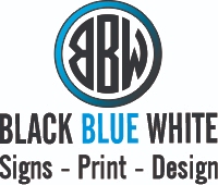 Black Blue White - Signwriting In South Ripley