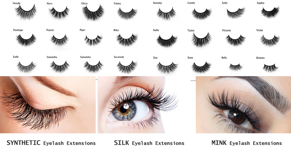 Eyelash Extensions how many type ?
