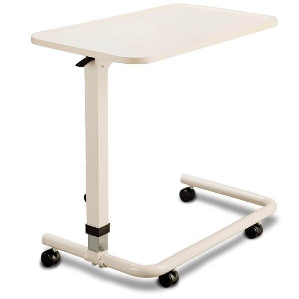CAREQUIP Spring Loaded Overbed Table Height Adjustable 720-1080mm